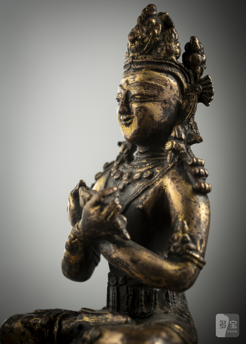 A GILT-BRONZE FIGURE OF VAJRADHARA - 图4